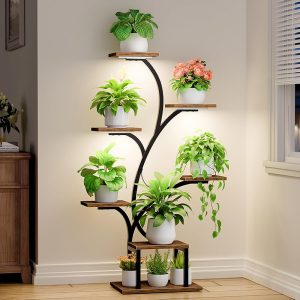 Plant Stand Indoor with Grow Lights