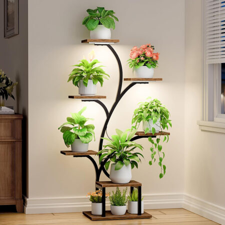Plant Stand Indoor with Grow Lights