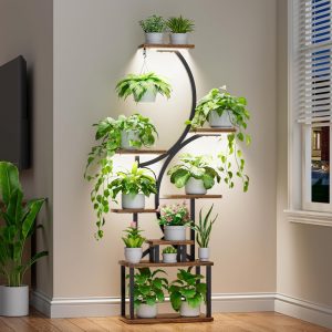 Plant Stand Indoor with Grow Lights
