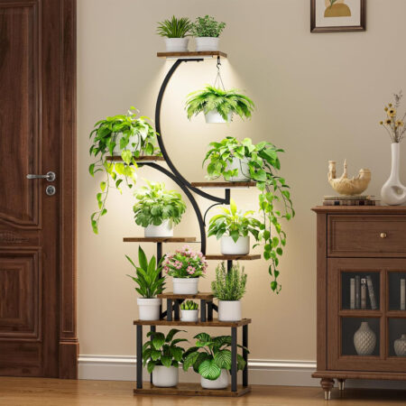 Plant Stand Indoor with Grow Lights