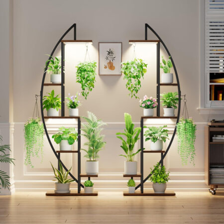 Plant Stand Indoor with Grow Lights
