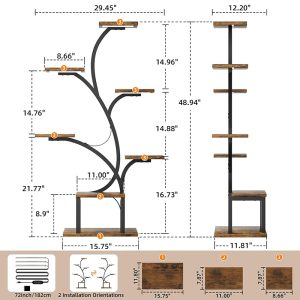 Plant Stand Indoor with Grow Lights
