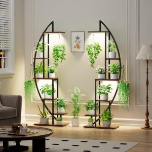 Plant Stand Indoor with Grow Lights