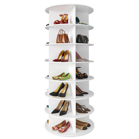 7 Tier Rotating Shoe Rack Tower