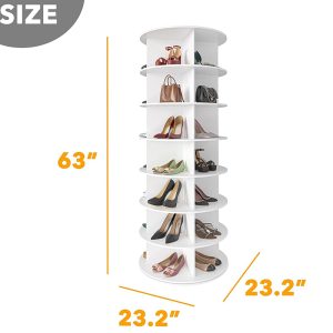 7 Tier Rotating Shoe Rack Tower