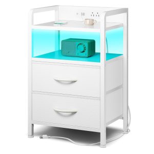 Night Stand Bedside Charger Bedroom