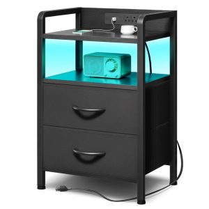 Night Stand Bedside Charger Bedroom