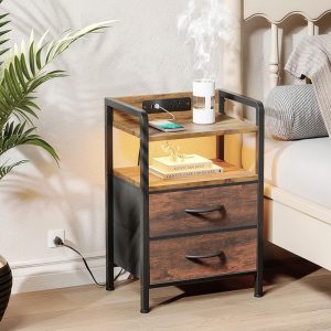 Night Stand Bedside Charger Bedroom