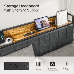 Bed Frame with Smart LED Lights