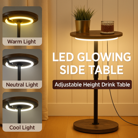 LED side table